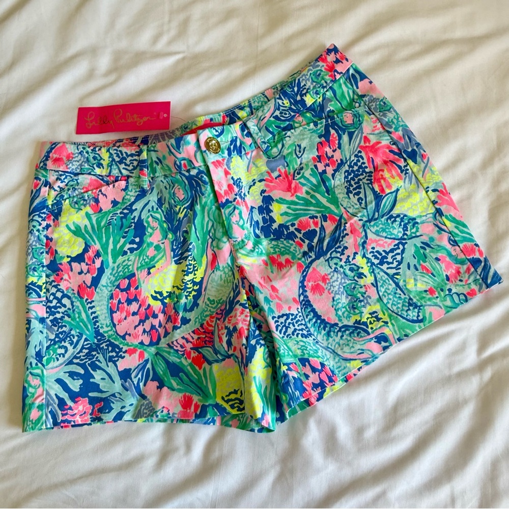 Lilly Pulitzer Women's Bay Ave Mermaids Cove Shorts